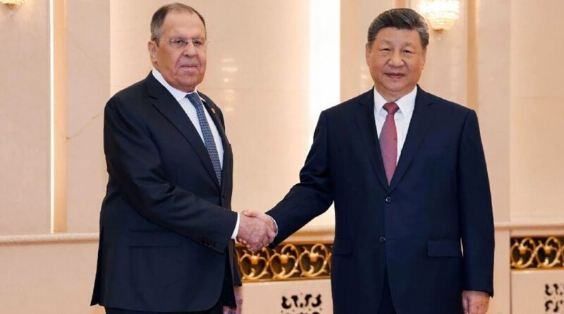 Xi meets Russian FM as leaders flock to China over Middle East war