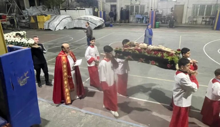 Palestinians in Gaza observing Easter