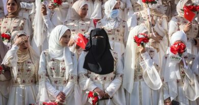 'Happiest day of our lives': Gazans hold mass wedding among ruins