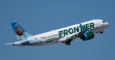 A Frontier Airlines flight reported it struck a pedestrian at Denver International Airport