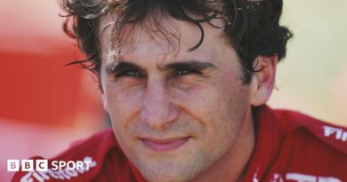 Alex Zanardi pictured in a driver's racing suit