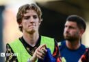 Anthony Gordon applauds Newcastle United supporters after the game against Fulham on 24 May 2026