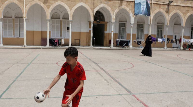 Beirut school converted to wartime shelter becomes flashpoint for societal tensions