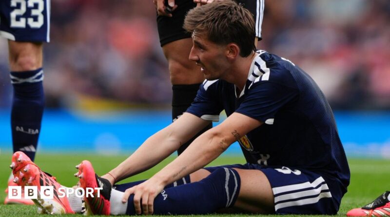 Scotland midfielder Billy Gilmour and head coach Steve Clarke