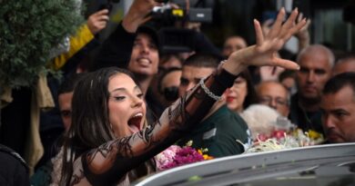 Bulgaria's Eurovision winner flies home to rapturous welcome