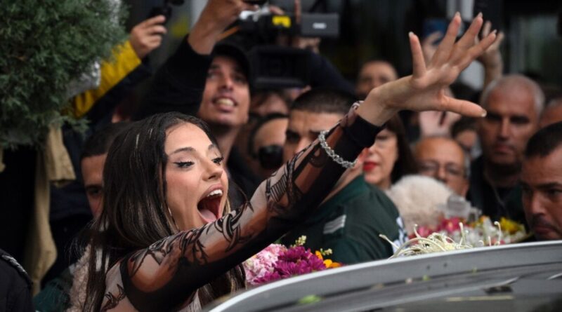 Bulgaria's Eurovision winner flies home to rapturous welcome