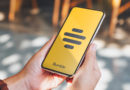 Bumble logo on smartphone screen