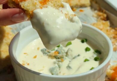Chicken Protein Bars (Crispy, Baked + Buffalo Dipping Sauce!)