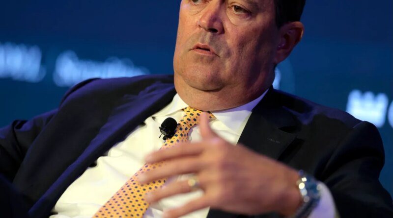 Chuck Robbins, CEO of Cisco Systems, speaks during the 2026 Semafor World Economy conference in Washington, DC, on April 15, 2026. (Photo by Kent NISHIMURA / AFP via Getty Images)
