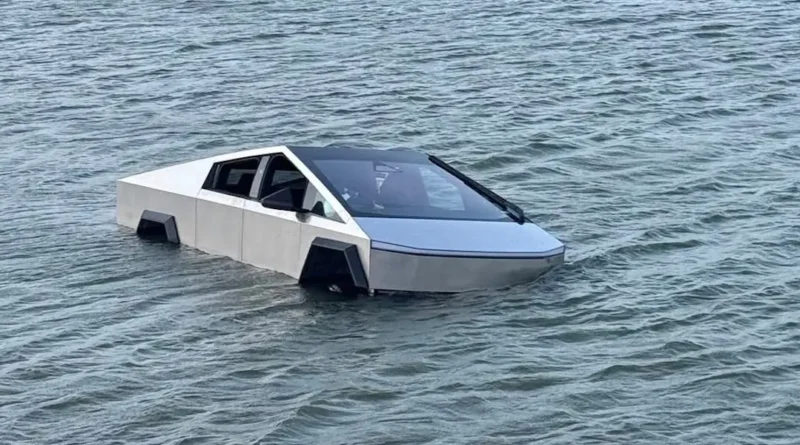 Don't drive your Cybertruck into a lake
