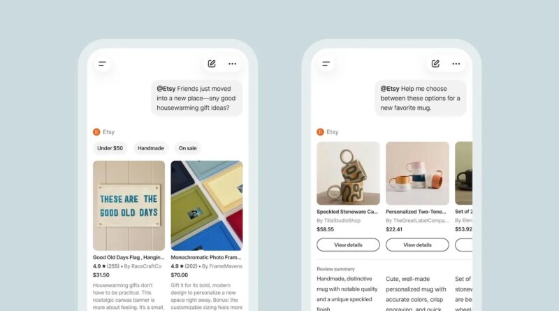 Etsy launches its app within ChatGPT as it continues its AI push | TechCrunch