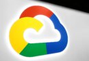 The Google Cloud logo is illuminated on a large-scale Gobo-projection and back-lit OLED signage at the entrance of the Google Cloud Zone in Hall 2 during the Mobile World Congress in Barcelona, Spain.