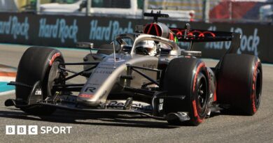 Audi's Nico Hulkenberg during the 2026 Miami Grand Prix