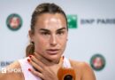 Aryna Sabalenka speaks to the media at the 2026 French Open