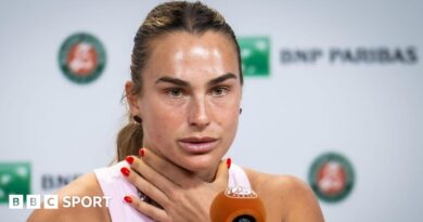 Aryna Sabalenka speaks to the media at the 2026 French Open