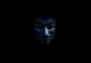 An illustration of the V for Vendetta Guy Fawkes' mask, which became synonymous with the hacking group Anonymous in the 2010s.