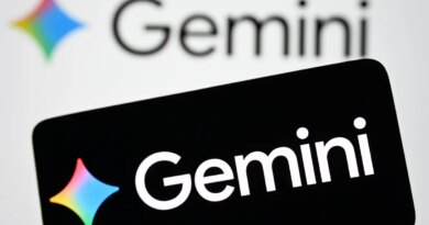 a Gemini logo of a generative artificial intelligence chatbot developed by Google AI is seen on a smartphone