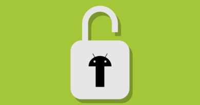An illustration of the Android mascot inside a lock.