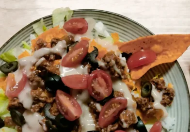 Holidays and milestones were hard to celebrate after my husband died. A taco salad helped us break through the pain.