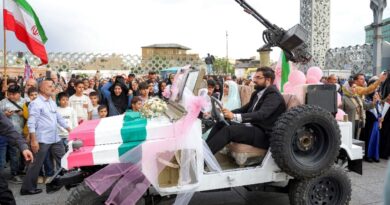 Iran stages mass weddings for couples ready for war 'sacrifice'