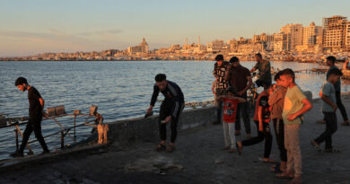 Israeli strike kills at least two at Gaza seaport cafe, medics say