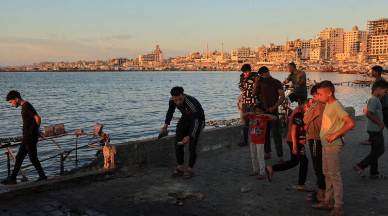 Israeli strike kills at least two at Gaza seaport cafe, medics say