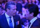 US Secretary of Defense Pete Hegseth (L) speaks with Japan's Defense Minister Shinjiro Koizumi during the 23rd Shangri-La Dialogue summit in Singapore on May 29, 2026. (Photo by JAM STA ROSA / AFP)