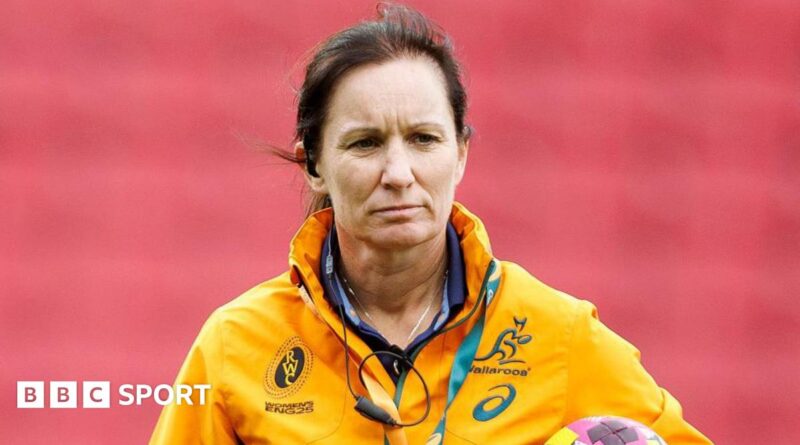 Jo Yapp watches on while coaching Australia in a training session ahead of the 2025 Women's World Cup