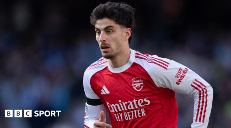 Kai Havertz playing for Arsenal