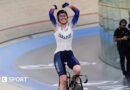 Katie Archibald celebrates