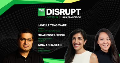 TechCrunch Disrupt 2026 Nina Achadjian, Shailendra Singh, Janelle Teng Wade