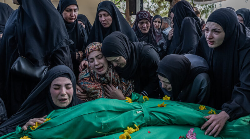 Lebanese Mourn Eight Members of One Family Killed in Israeli Strike