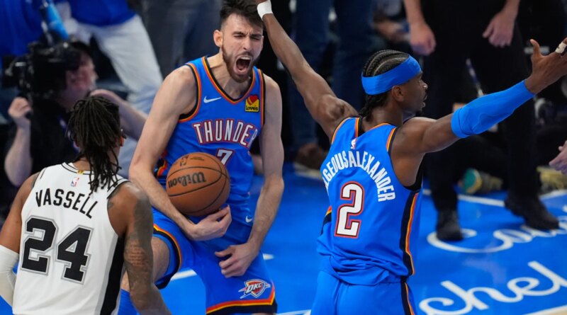 NBA: MVP Gilgeous-Alexander stars as Thunder level series with Spurs