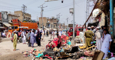 Nine killed in blast in northwest Pakistan market, police say