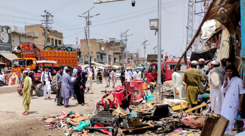 Nine killed in blast in northwest Pakistan market, police say