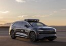 Lucid robotaxi with Lucid/Nuro/Uber branding