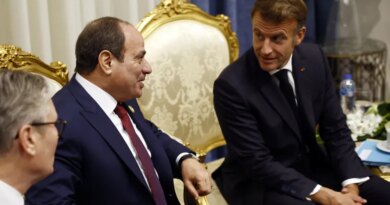 Emmanuel Macron began his three-country tour with a visit to Egypt