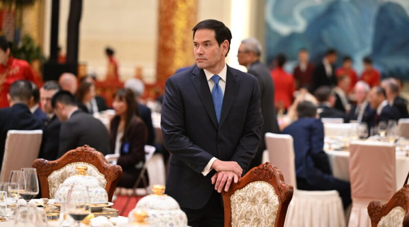 Sanctioned by China, Rubio Enjoys a Trip to Beijing