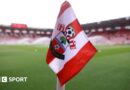 A Southampton corner flag at St Mary's Stadium