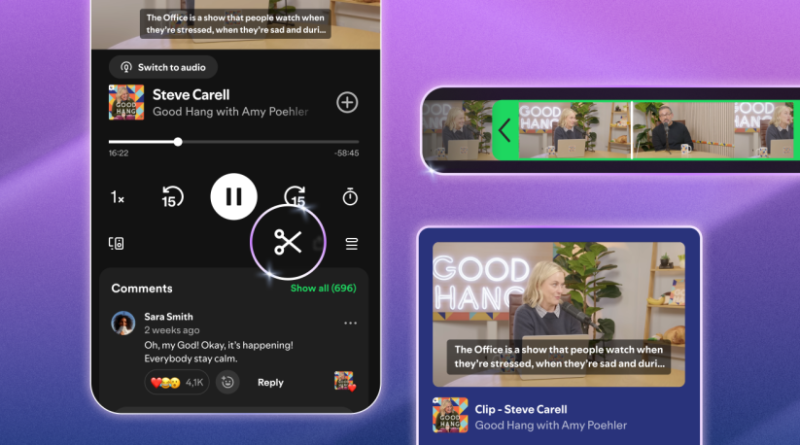 Spotify now lets you 'clip' moments from your favorite podcast | TechCrunch