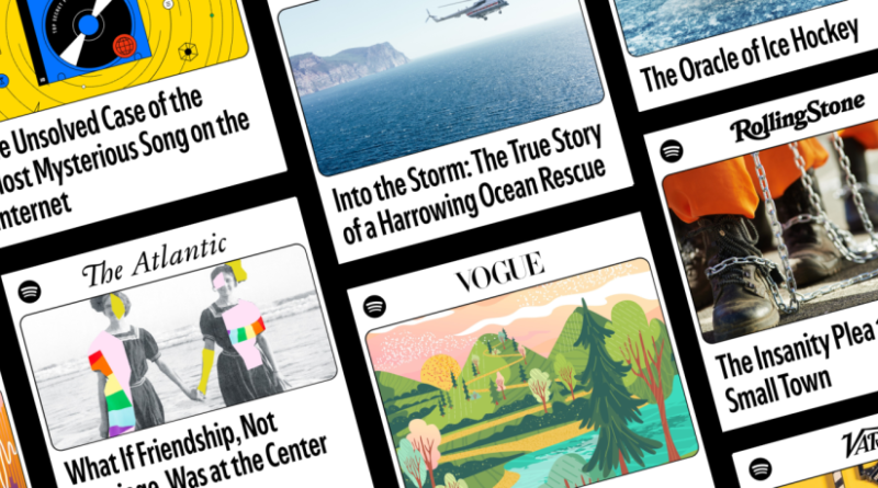 Spotify now lets you stream narrated magazine articles, too | TechCrunch