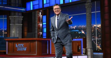 Stars Commemorate Stephen Colbert’s Last Show With First Amendment Video