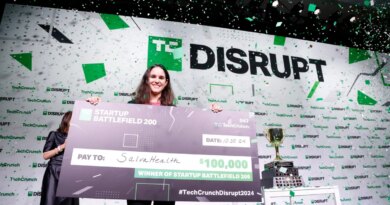 Salva Health Co-Founder & CEO Valentina Agudelo Vargas, winner of the Startup Battlefield 2024, poses onstage during TechCrunch Disrupt 2024 Day 3 at Moscone Center on October 30, 2024 in San Francisco.