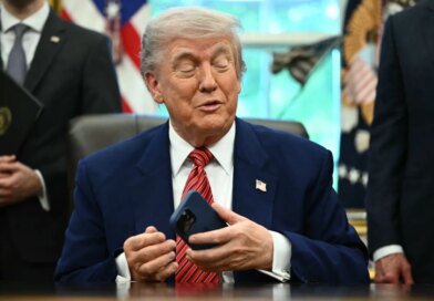 US President Donald Trump speaks after signing executive orders in the Oval Office of the White House in Washington, DC, on May 23, 2025.