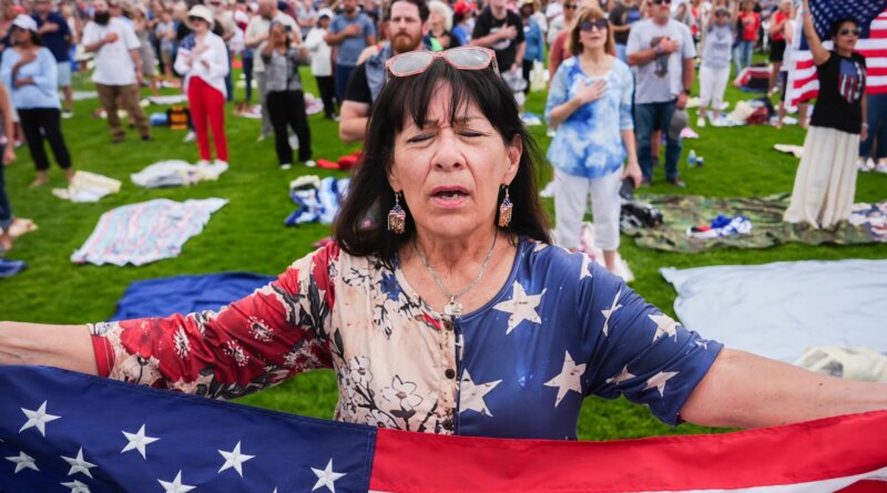 Trump holds prayer rally to ‘rededicate’ US as ‘one nation under God’