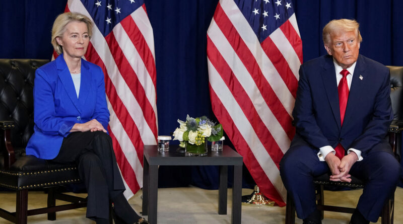 Trump says giving EU until July 4 to fulfill trade deal or will raise tariffs