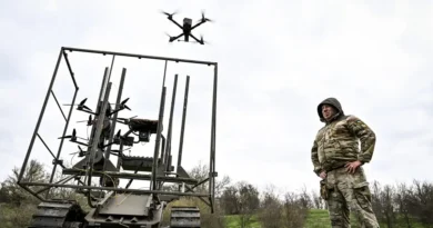 Ukraine is teaming up its war robots with flying drones for maximum effect in battle