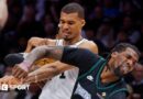 Victor Wembanyama elbows Naz Reid in the face
