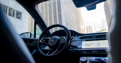 The interior of a Waymo robotaxi