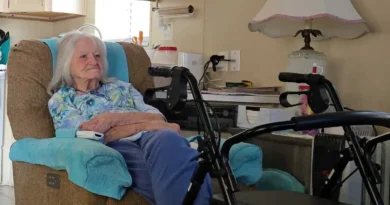 We couldn't afford to pay for my mom's dementia assisted living anymore. She moved into a tiny house next door to me.